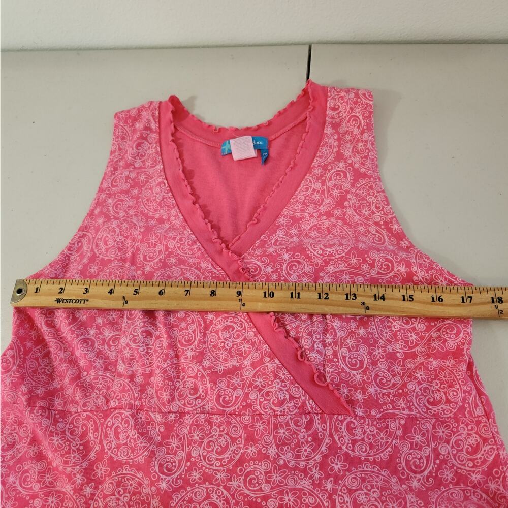 Fresh Produce Pink Sleeveless Floral Dress Medium Coastal Summer Travel Beach - Picture 7 of 11